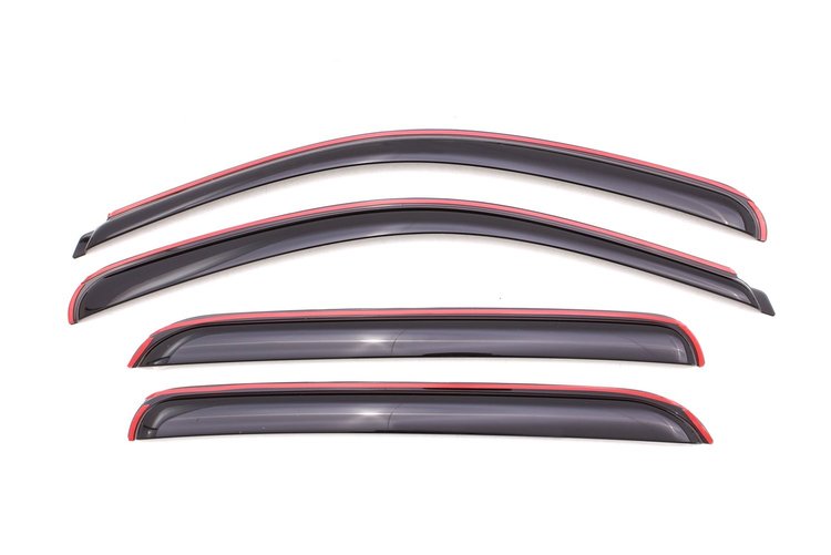 In-Channel Side Window Deflectors 2007-2013 Silverado/Sierra Pickup Crew Cab