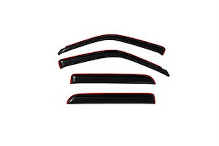 Ventvisor In-Channel Deflector 4 pc. Smoke