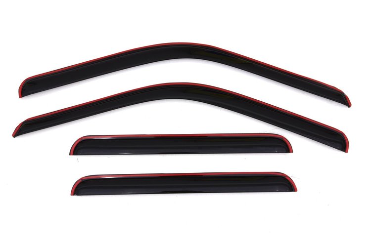 In-Channel Side Window Deflectors 1999-2013 F250/F350/F450/F550 Super Duty Crew Cab