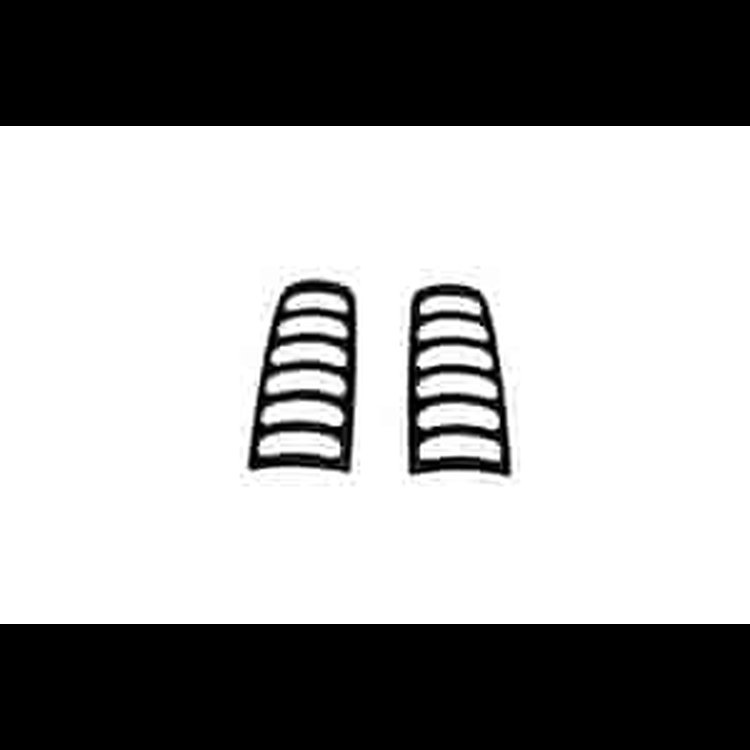 Slots Taillight Covers Black/Primed Horizontal Slot