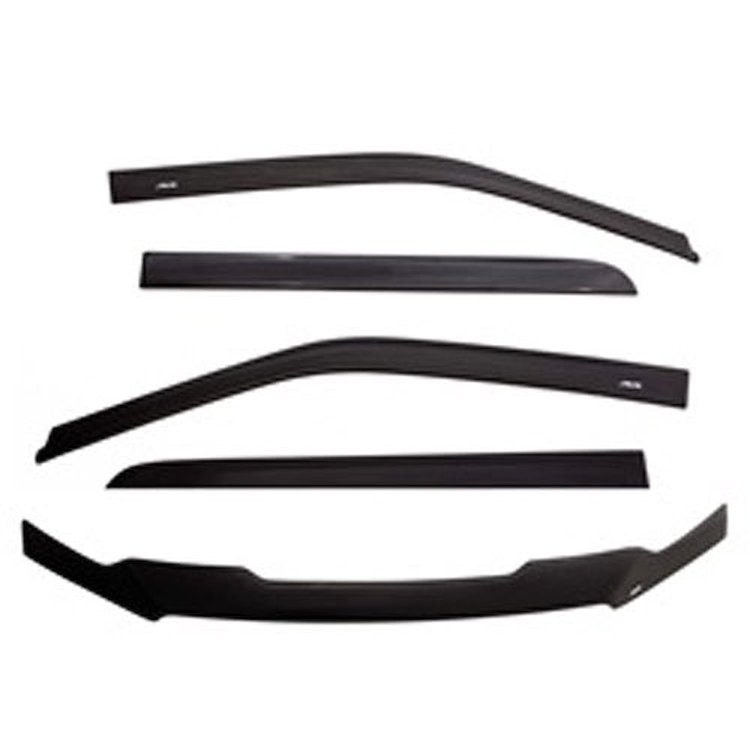07-15 WRANGLER 2-DOOR MATTE FINISH COMBO KIT HOOD SHIELDS