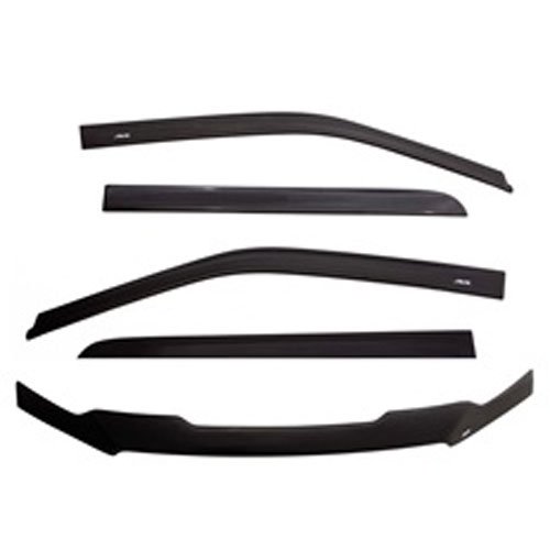 12-15 TACOMA DOUBLE CAB MATTE FINISH COMBO KIT HOOD SHIELDS