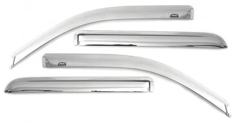 CHROME VENTVISOR-4PC WINDOW