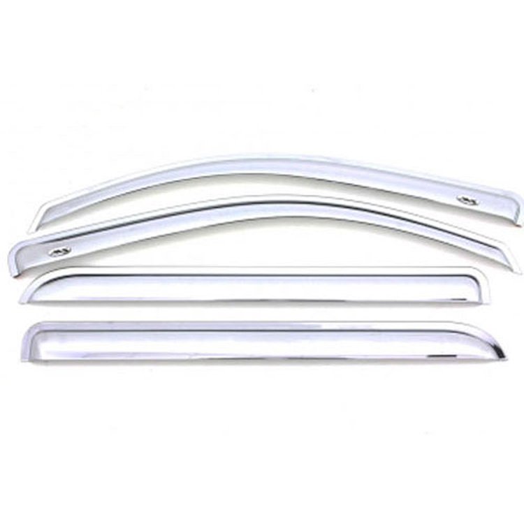 Chrome Tape-On Side Window Deflectors for 2013-2017 Ford Fusion