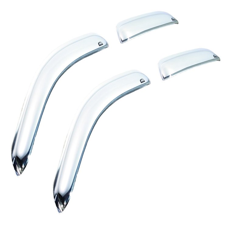 Chrome Tape-On Side Window Deflectors 2002-2010 Explorer 4-Door