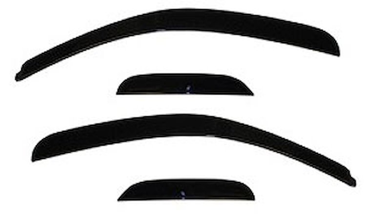 Low Profile Side Window Deflectors 2007-2013 Silverado Pickup Extended Cab