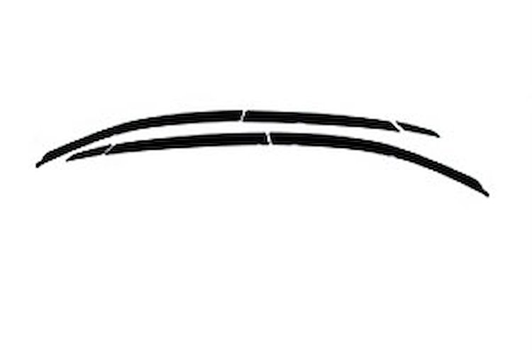Seamless Ventvisor  6 pc. Smoke