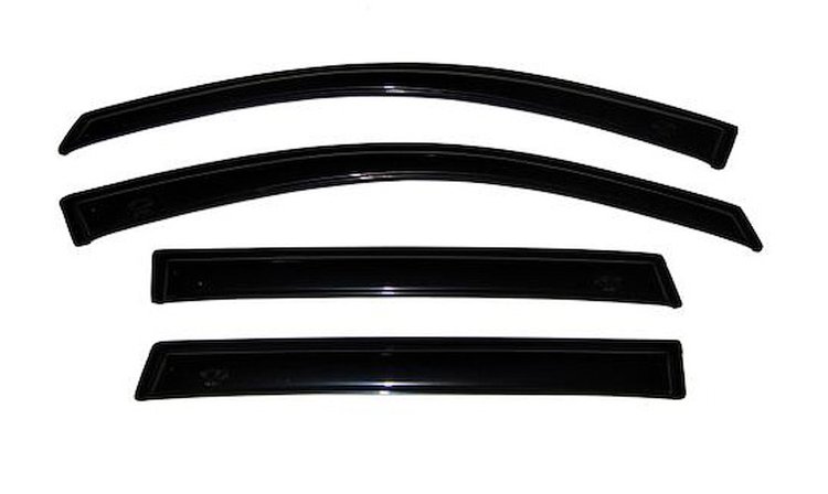 Tape-On Side Window Deflectors Fits Select Mazda CX-30 [External Mount, Front/Rear Set]