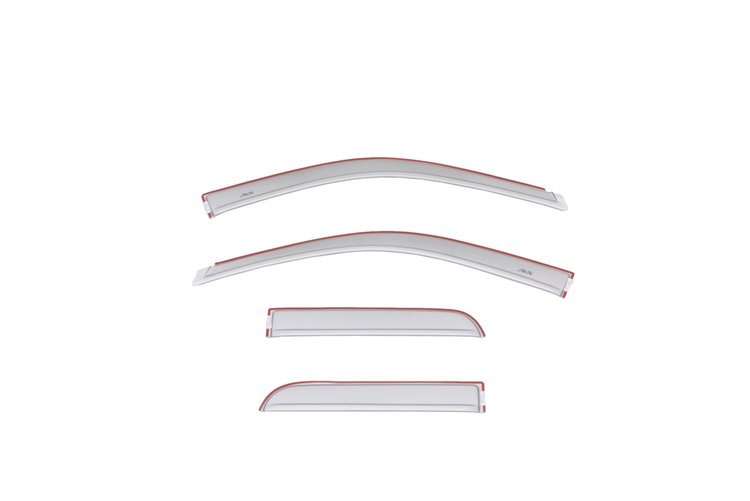 994003-PS2 Ventvisor Deflector; Color-Match; Low Profile; Bright Silver Metallic