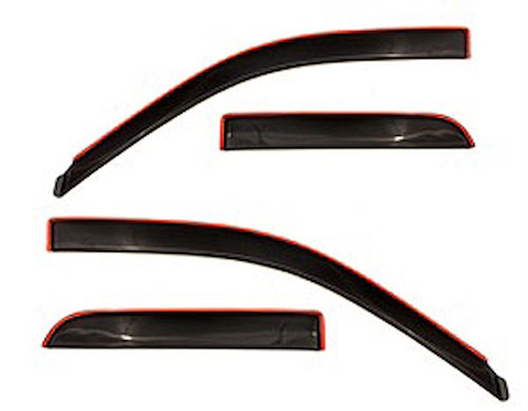 Low Profile Side Window Deflectors 2009-2016 Ram Pickup 1500 Quad Cab