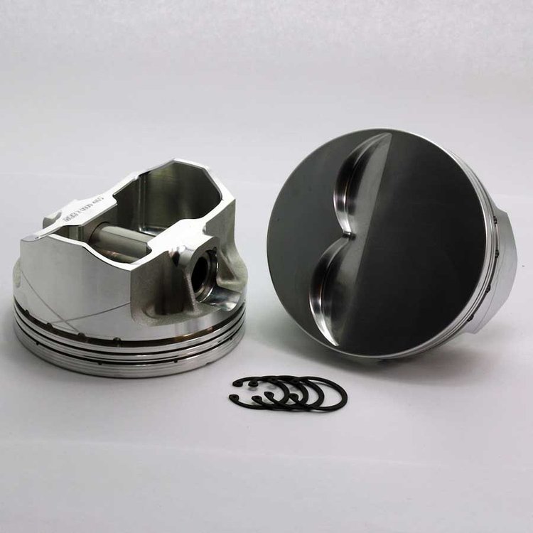 2-2000-4030 FX-Series Flat Top Piston Set for 1955-2004 Small Block Chevy, 4.030 in. Bore, -5cc Volume [OEM Stroke]