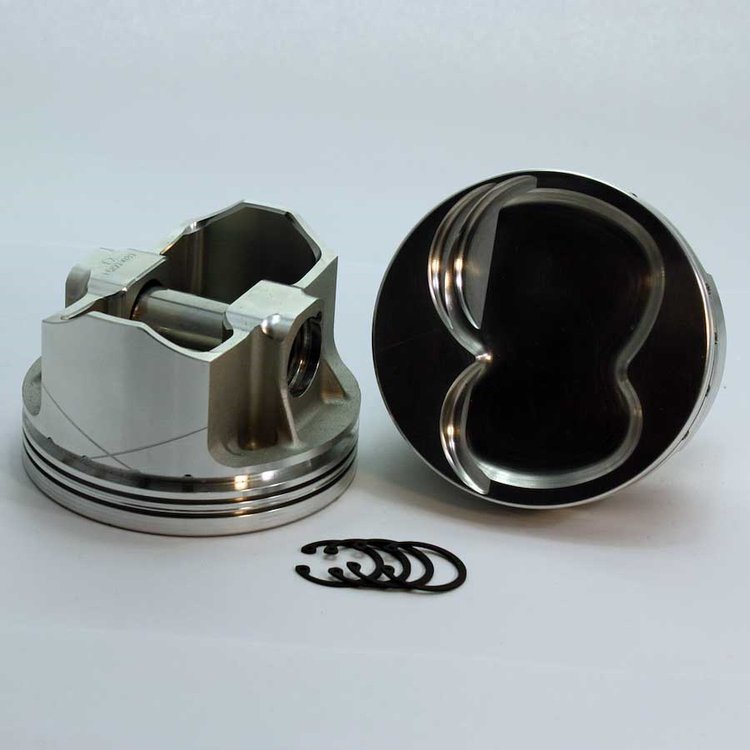 2-3558-4030 FX-Series Dish Top Piston Set for 1962-2001 Small Block Ford 351W, 4.030 in. Bore, -18cc Volume [OEM Stroke]