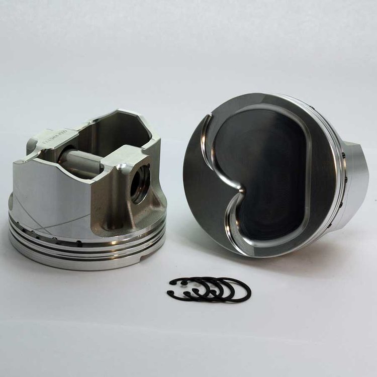 2-3971-4000 FX-Series Dish Top Piston Set for 1962-2001 Small Block Ford 400M, 4 in. Bore, -13cc Volume [OEM Stroke]