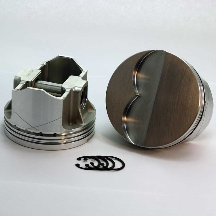 3-6100-4100C FX-Series Flat Top Piston Set for 1967-1976 Pontiac Late , 4.100 in. Bore, -7cc Volume [OEM Stroke]