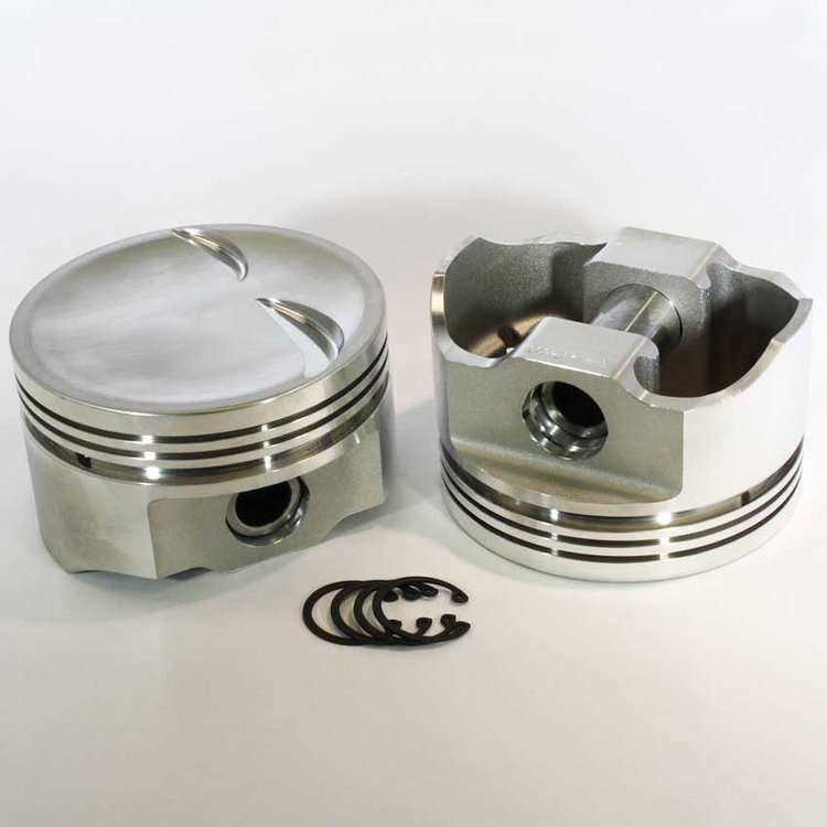 8723-4000W E-Series Dish Top Piston Set for 1962-2001 Small Block Ford 351W, 4 in. Bore, -13cc Volume [Stroker]