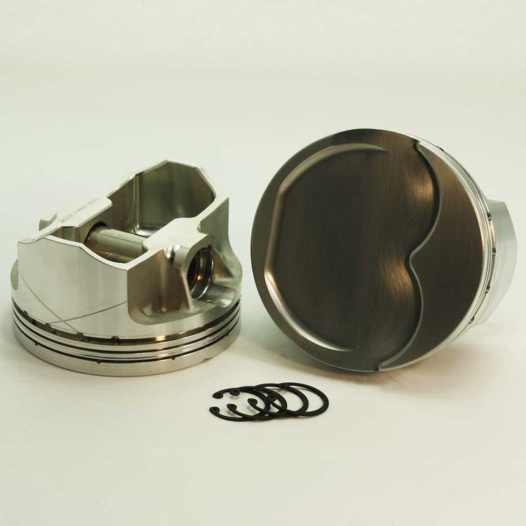 K1-6013-4155 FX-Series Dish Top Piston Set for 1965-1981 Big Block Oldsmobile, 4.155 in. Bore, -19cc Volume [Stroker]