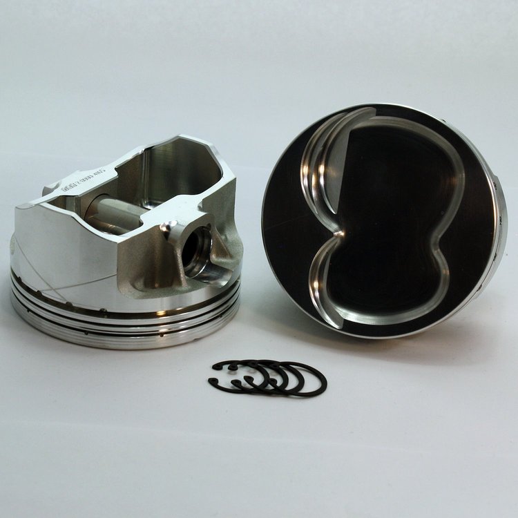 K1-3308-4040C FX-Series Dish Top Piston Set for 1962-2001 Small Block Ford 351W, 4.040 in. Bore, -18cc Volume [Stroker]