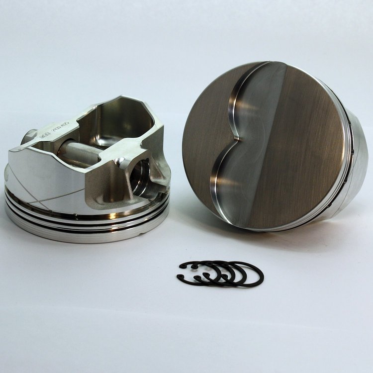 K1-6150-4190C FX-Series Flat Top Piston Set for 1967-1976 Pontiac Late , 4.190 in. Bore, -7cc Volume [Stroker]