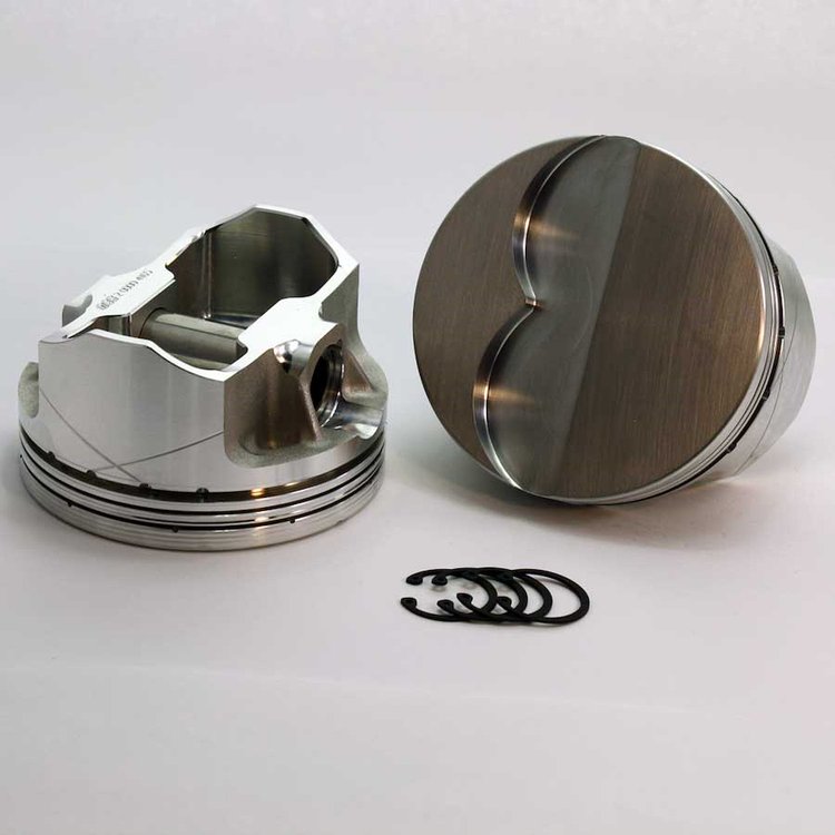 K2-6130-4180 FX-Series Flat Top Piston Set for 1967-1976 Pontiac Late , 4.180 in. Bore, -7cc Volume [Stroker]