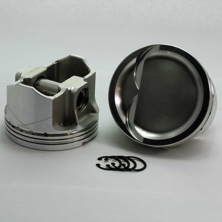 K2-6353-4000 FX-Series Dish Top Piston Set for 1971-1993 Small Block Mopar, 4 in. Bore, -18cc Volume [OEM Stroke]