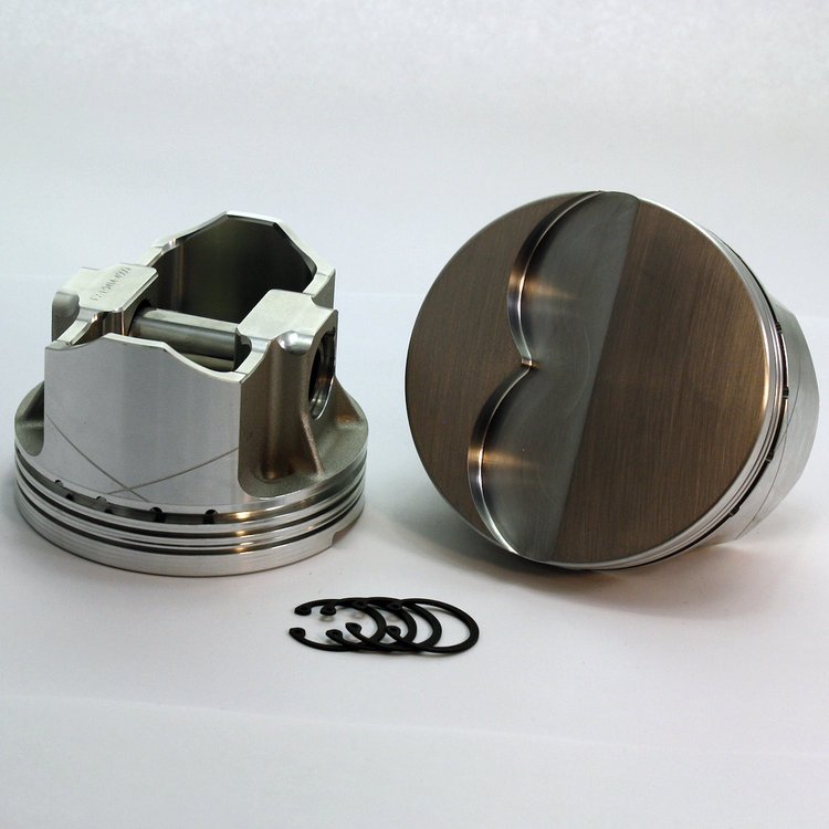 K2-6100-4100C FX-Series Flat Top Piston Set for 1967-1976 Pontiac Late , 4.100 in. Bore, -7cc Volume [OEM Stroke]