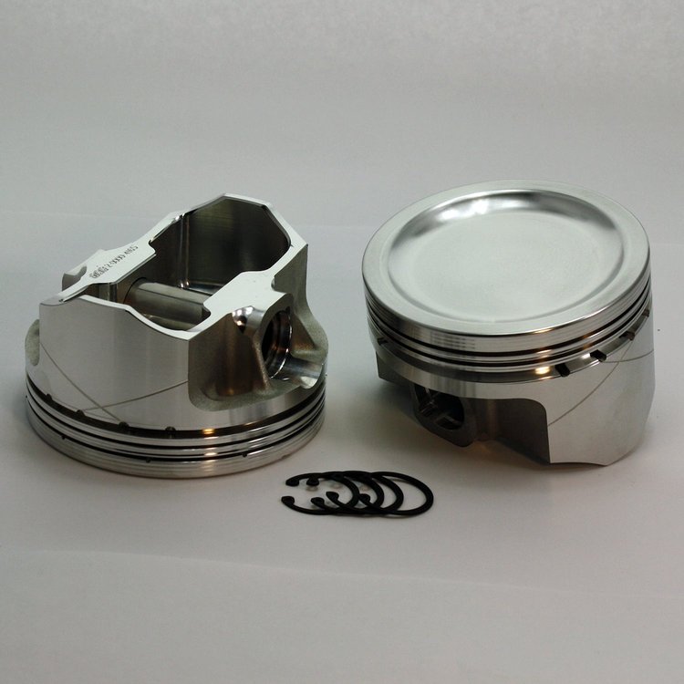 K2-6483-4085V FX-Series Dish Top No-Notch Piston Set for 2008-2017 Mopar Viper/SRT, 4.085 in. Bore, -10cc Volume [OEM Stroke]