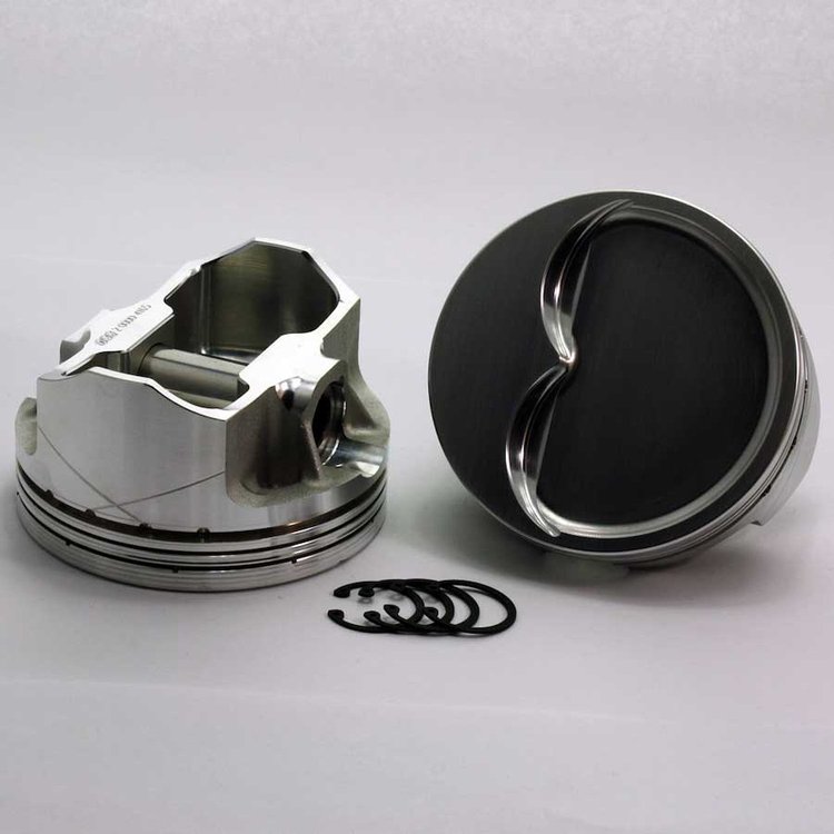 K3-2453-4185 FX-Series Dish Top Piston Set for 1955-2004 Small Block Chevy, 4.185 in. Bore, -16cc Volume [Stroker]
