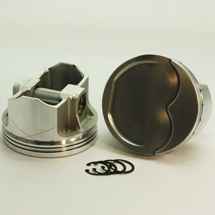 K3-6003-4155 FX-Series Dish Top Piston Set for 1965-1981 Big Block Oldsmobile, 4.155 in. Bore, -19cc Volume [Stroker]