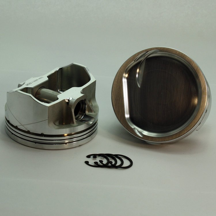 K3-3312-4000C FX-Series Dish Top Piston Set for 1962-2001 Small Block Ford 351W, 4 in. Bore, -31cc Volume [Stroker]
