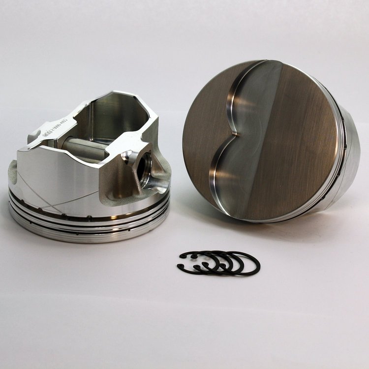 K3-6130-4150C FX-Series Flat Top Piston Set for 1967-1976 Pontiac Late , 4.150 in. Bore, -7cc Volume [Stroker]
