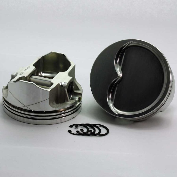 K8156-4000 SX-Series Dish Top Piston Set for 1955-2004 Small Block Chevy, 4 in. Bore, -28cc Volume [Stroker]
