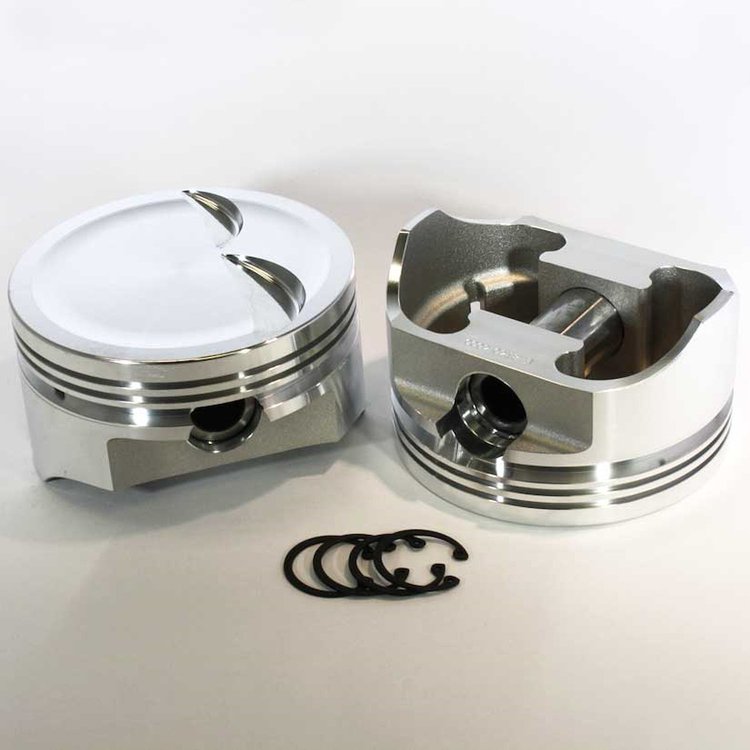K8740-4000 E-Series Dish Top Piston Set for 1962-2001 Small Block Ford 289-302, 4 in. Bore, -6cc Volume [Stroker]