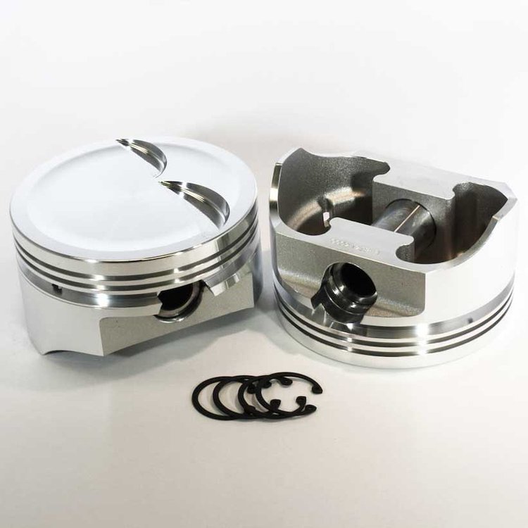 K8741-4030 E-Series Dish Top Piston Set for 1962-2001 Small Block Ford 289-302, 4.030 in. Bore, -6cc Volume [Stroker]
