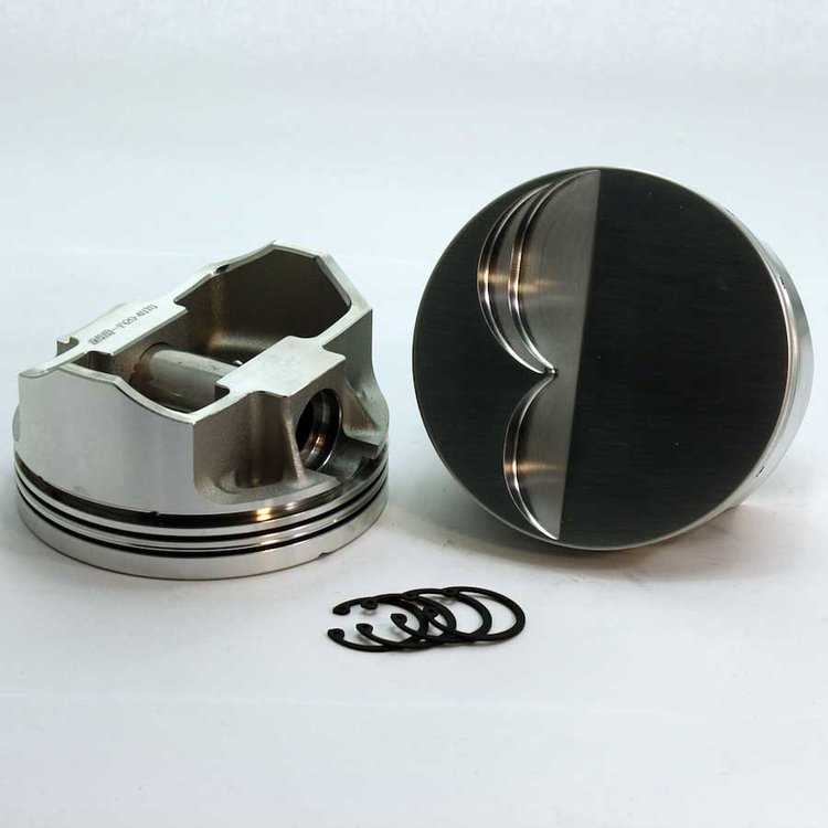 K8855-4000 SX-Series Flat Top Piston Set for 1962-2001 Small Block Ford 289-302, 4 in. Bore, -5cc Volume [Stroker]