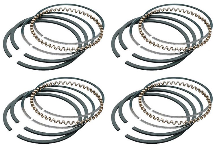 RS-XP604-4040 Performance 4.040 in. Gas Nitrided Stainless Steel 4-cyl. Ring Set [1.2, 1.2, 3 mm]