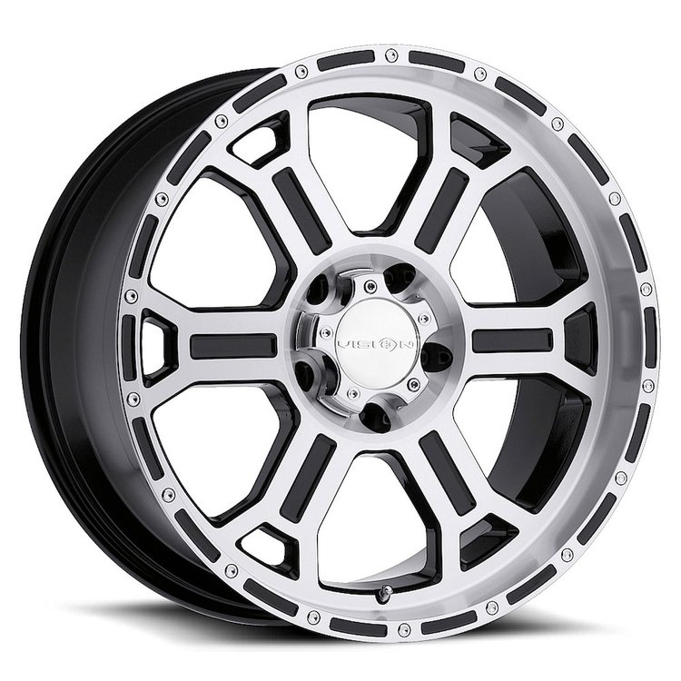 372-7973MF25 372 Series Wheel [Size: 17" x 9"] Gloss Black Mirror Machined Face and Lip Finish