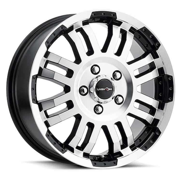 375H8732GBMF55 375 Series Wheel [Size: 18" x 7.5"] Gloss Black Machined Face Finish