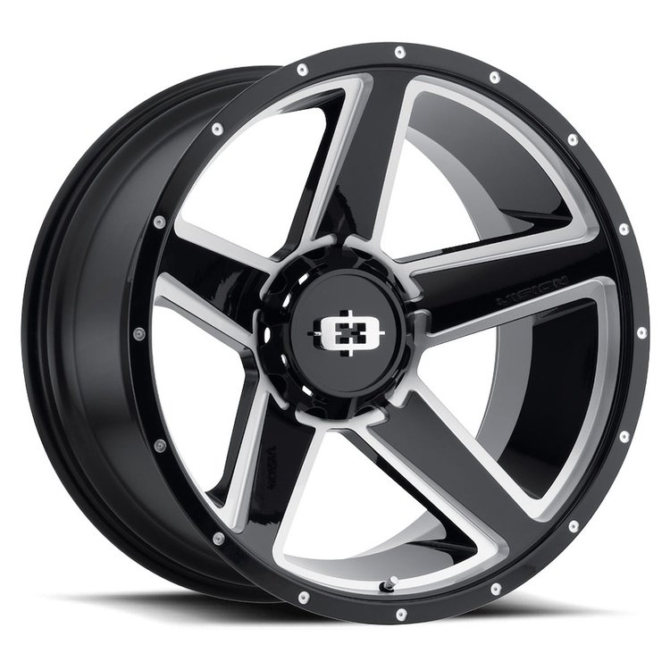 390-20187GBMS-44 390 Series Wheel [Size: 20" x 11.5"] Gloss Black Milled Spoke Finish