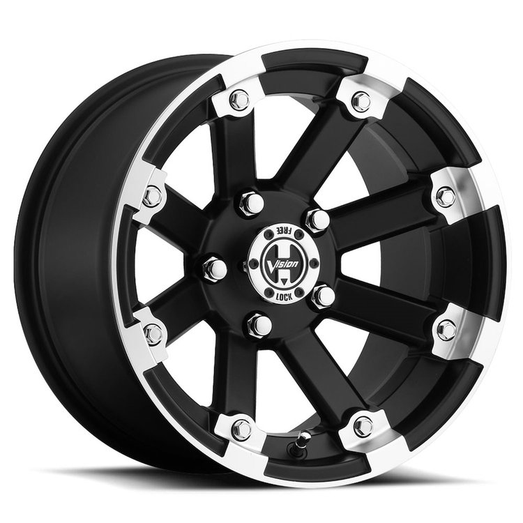 393-148156MBML4 393 Series Wheel [Size: 14" x 8"] Matte Black Machined Lip Finish