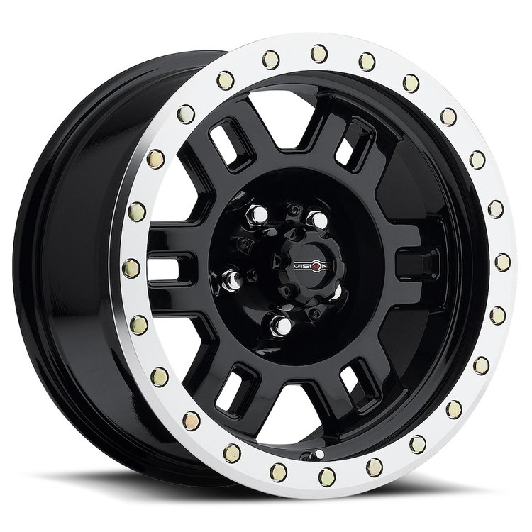 398-7865GBML0 398 Series Wheel [Size: 17" x 8.5"] Gloss Black Machined Lip Finish
