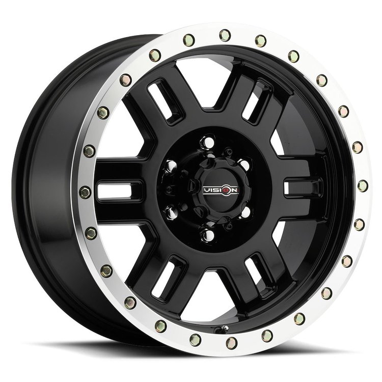 398-7883GBML0 398 Series Wheel [Size: 17" x 8.5"] Gloss Black Machined Lip Finish