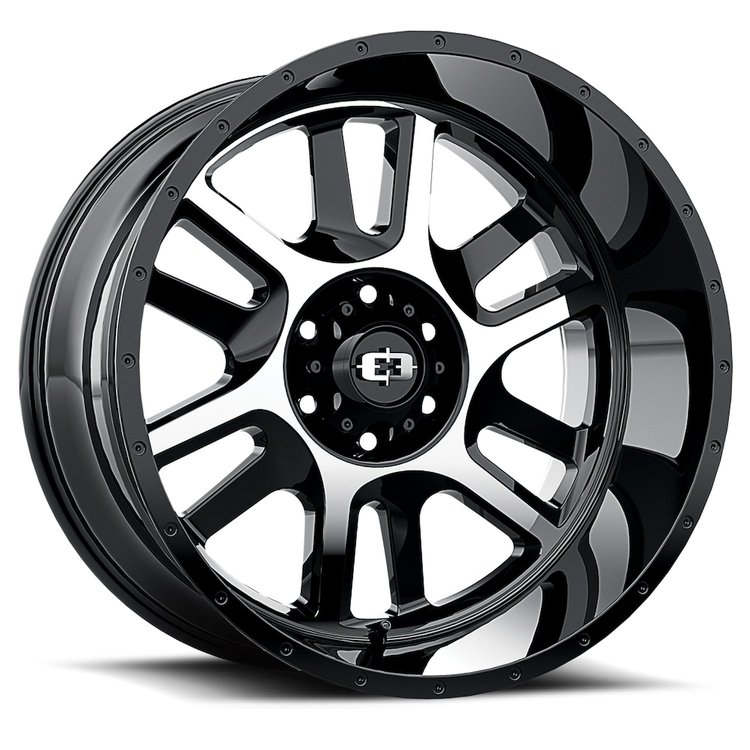 419-8973GBMF12 419 Series Wheel [Size: 18" x 9"] Gloss Black Machined Face Finish