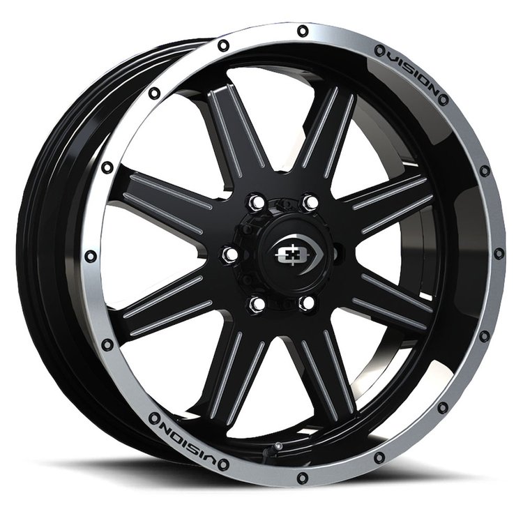 421H2936GBMLMS12 421 Series Wheel [Size: 20" x 9"] Gloss Black Machined Lip Milled Spoke Finish