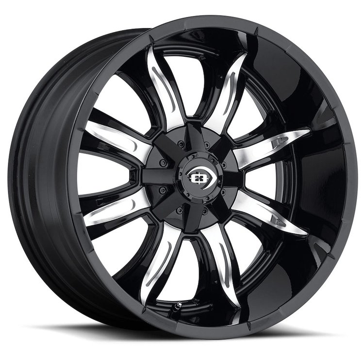 423-7985GBMF12 423 Series Wheel [Size: 17" x 9"] Gloss Black Machined Face Finish