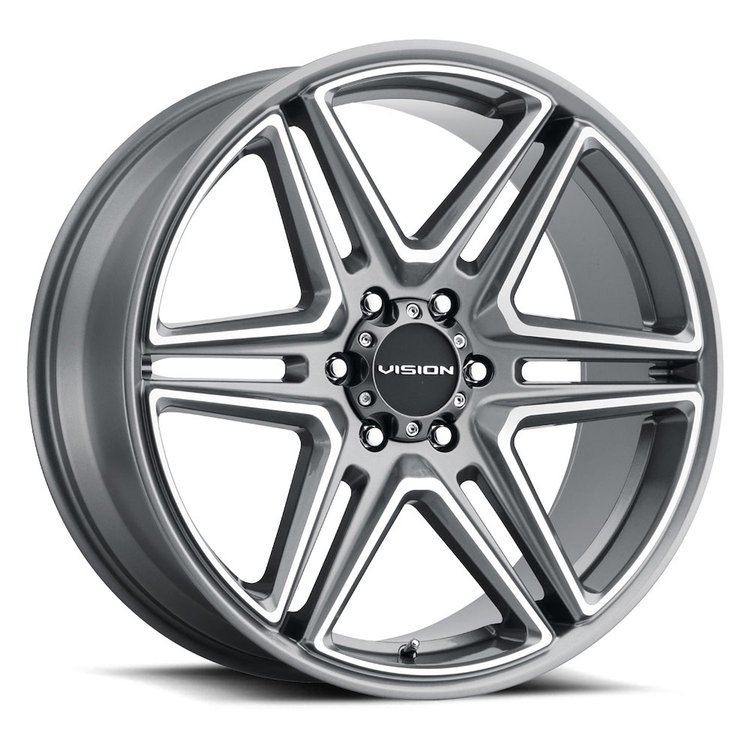 476-2984GMMF30 476 Series Wheel [Size: 20" x 9"] Gunmetal Machined Face Finish