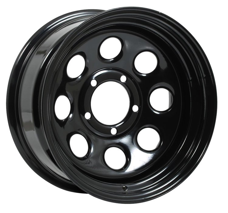 85H5765NS 85 Soft 8 Wheel [Size: 15" x 7"] Gloss Black Finish