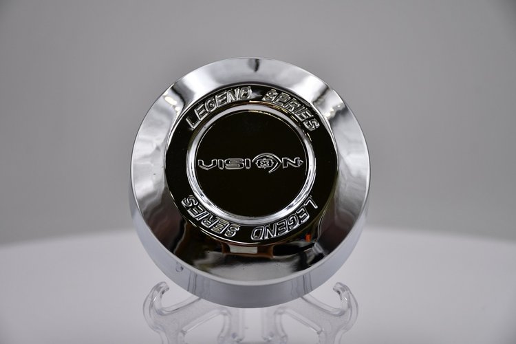 Dome Wheel Center Cap, 3.370 in. Diameter [Chrome Plastic]