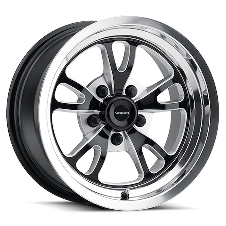149-5865BMPL0 149 Series Wheel [Size: 15" x 8"] Gloss Black Milled Spoke Polished Lip Finish