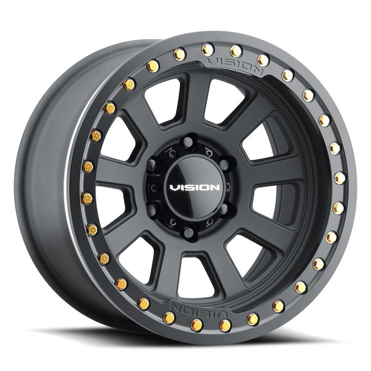 350BL5827SBBR-28 350 Series Wheel [Size: 15" x 8"] Satin Black Finish