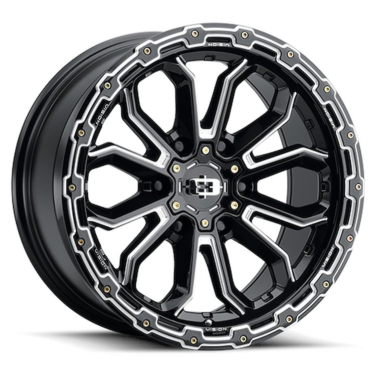 405-7936GBMS12 405 Series Wheel [Size: 17" x 9"] Gloss Black Milled Spoke Finish